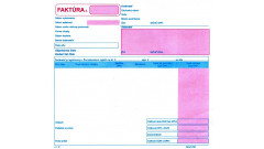 Faktúra - daňový doklad 21x20 cm - dvojfarebná, samoprepis IGAZ 251
